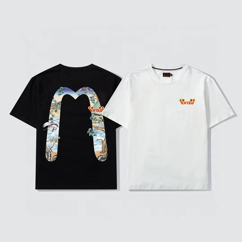 2026 Evisu Men's  New T-Shirt