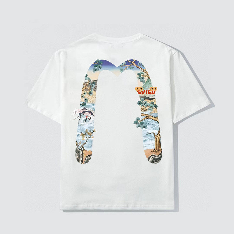 2026 Evisu Men's  New T-Shirt