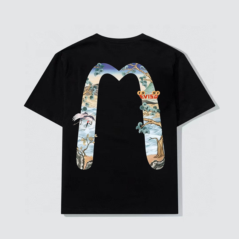 2026 Evisu Men's  New T-Shirt