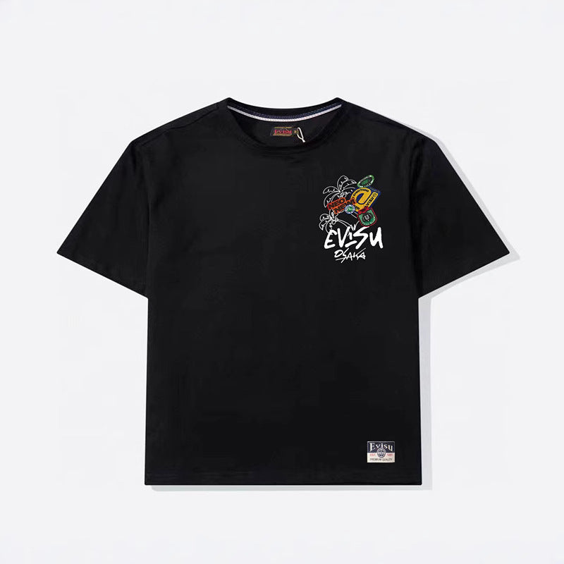 2026 Evisu Men's  New T-Shirt