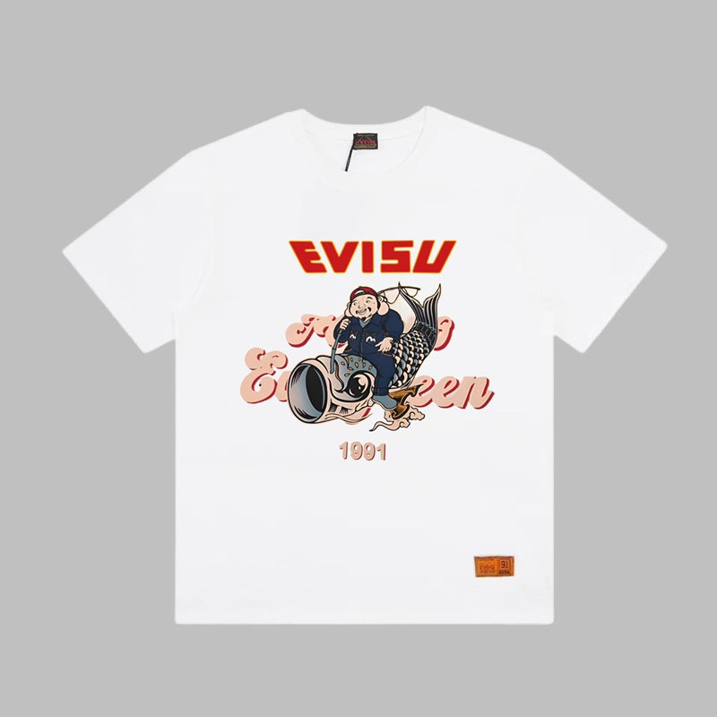 2026 Evisu Men's & Women's New T-Shirt
